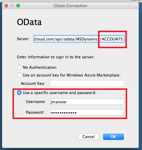 DataDirect OData Connect