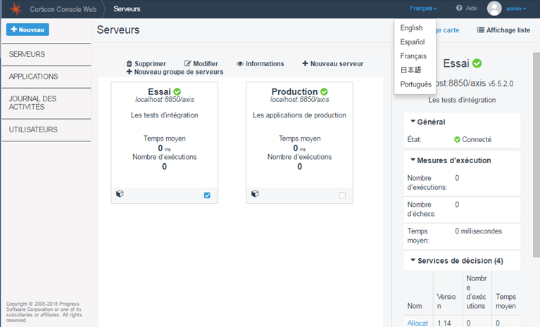 Corticon Speaks Your Language - Web Console