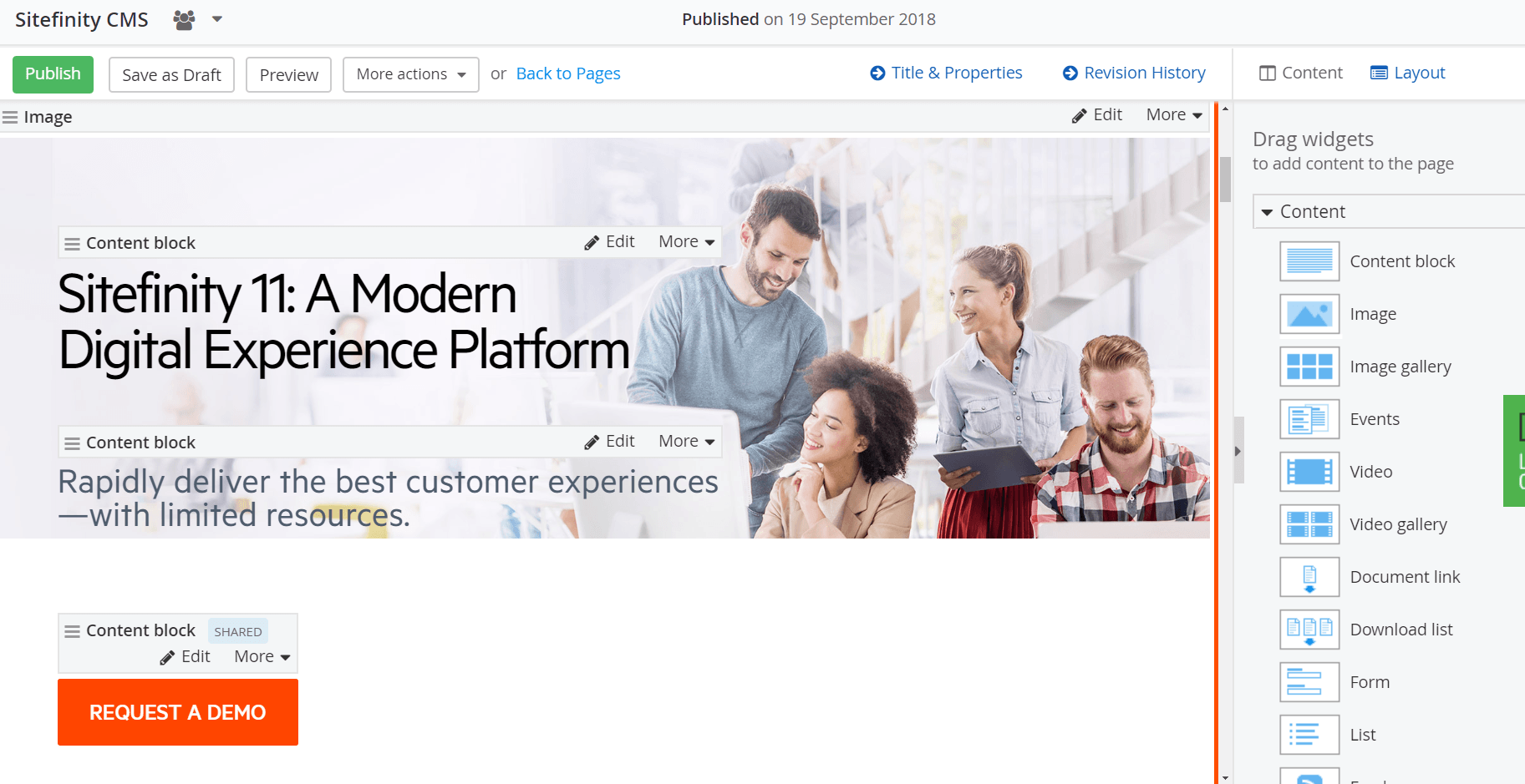 Sitefinity Content Editor