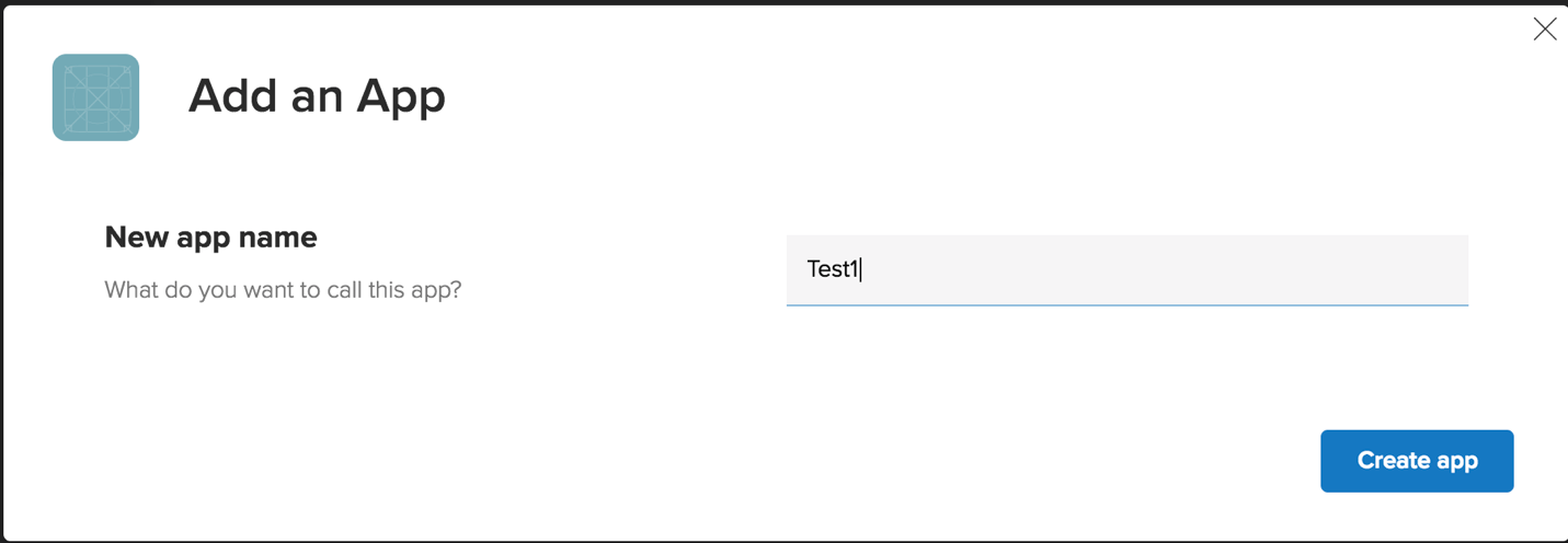 Add App Kinvey Console
