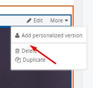 Add Personalized Version