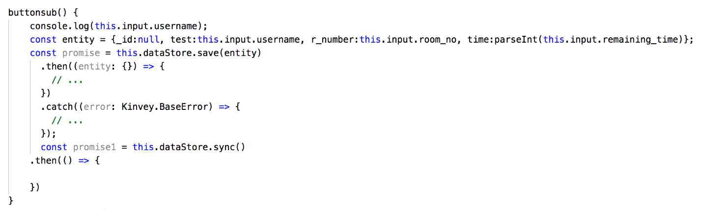 Save to Kinvey DataStore