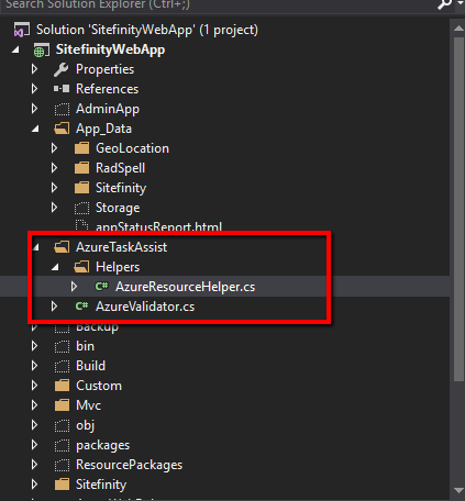 Sitefinity Folder Structure
