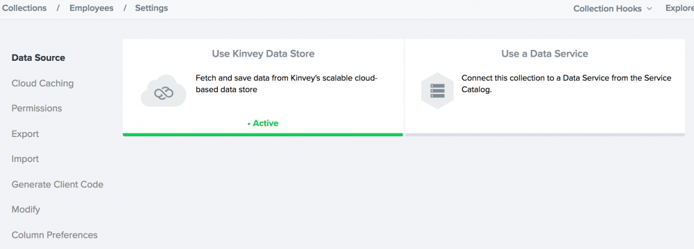 kinvey-data-store