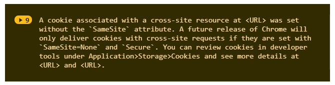 SameSite-cookies-console-log