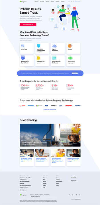 Progress Homepage Variation