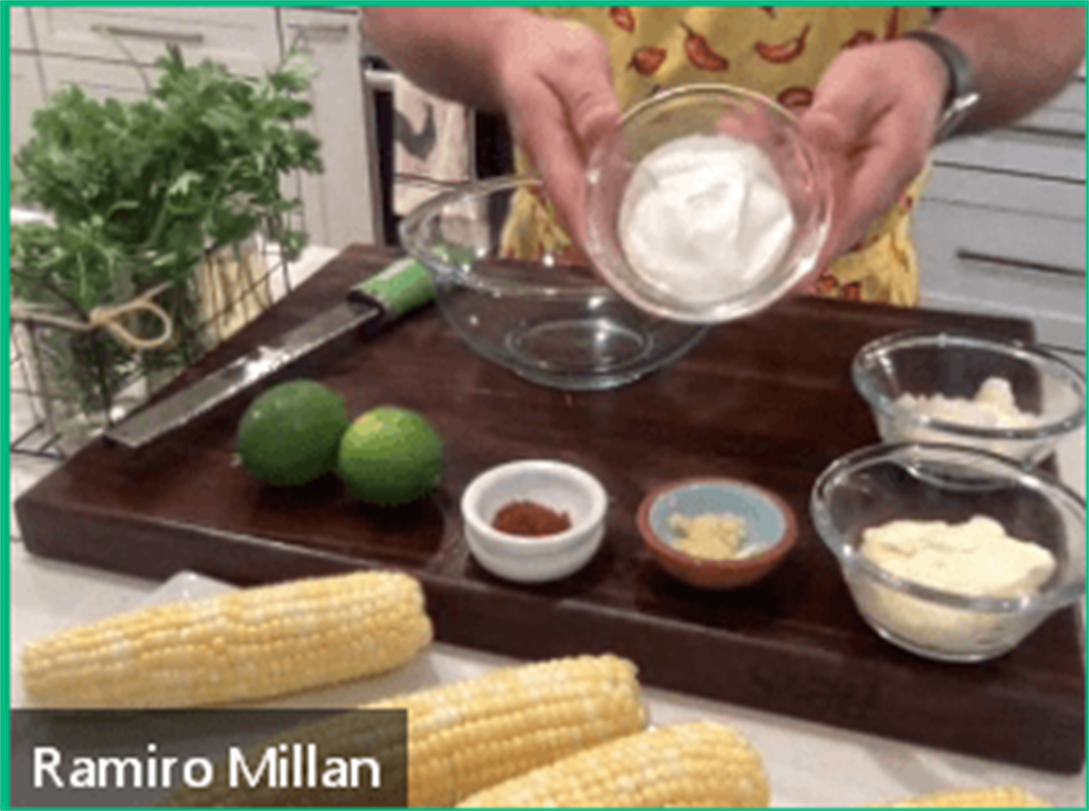 Hispanic heritage month street corn ingredients