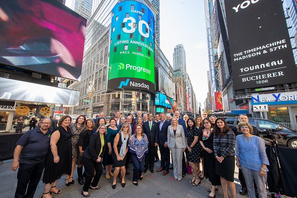 Progress celebrates anniversary at Nasdaq