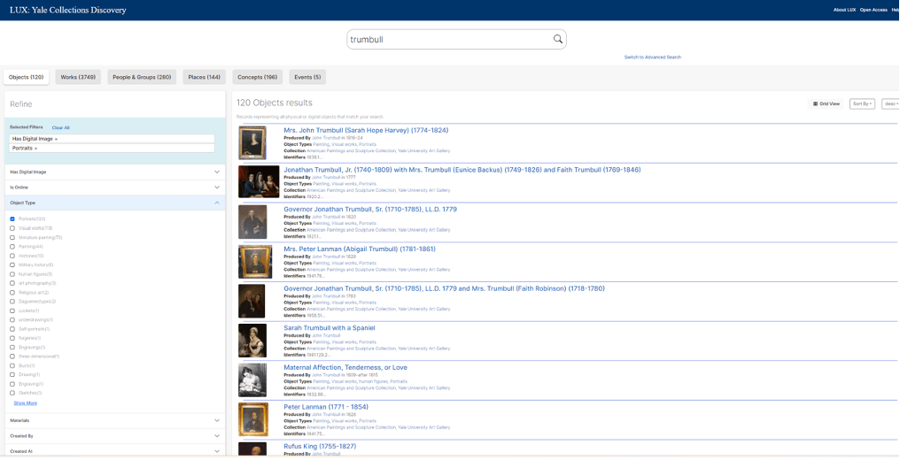LUX user interface