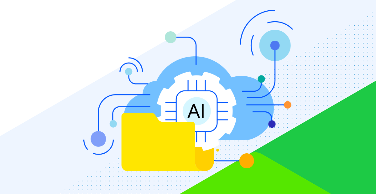 Graphic with "AI" at the center