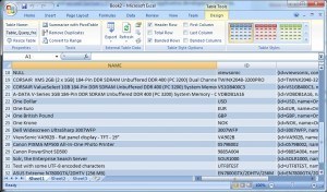 Solr data returned to Microsoft Excel using ODBC