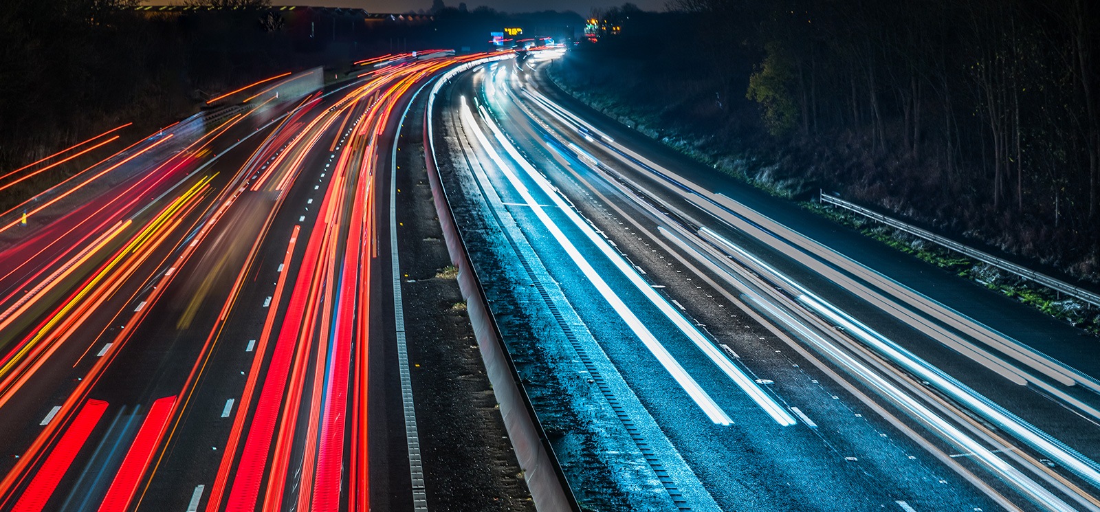 Image of fast moving traffic