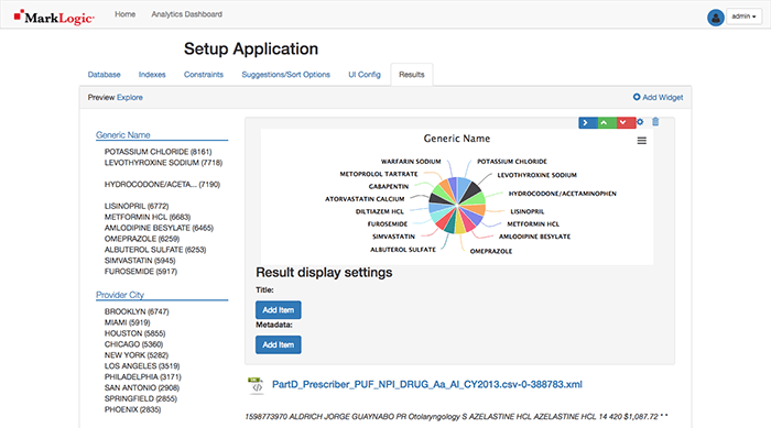Results Preview with Widget