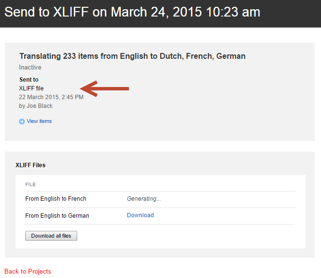 Sitefinity Translations XLIFF Support