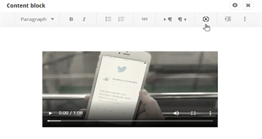Insert Video Rich Text Editor Extension Sitefinity