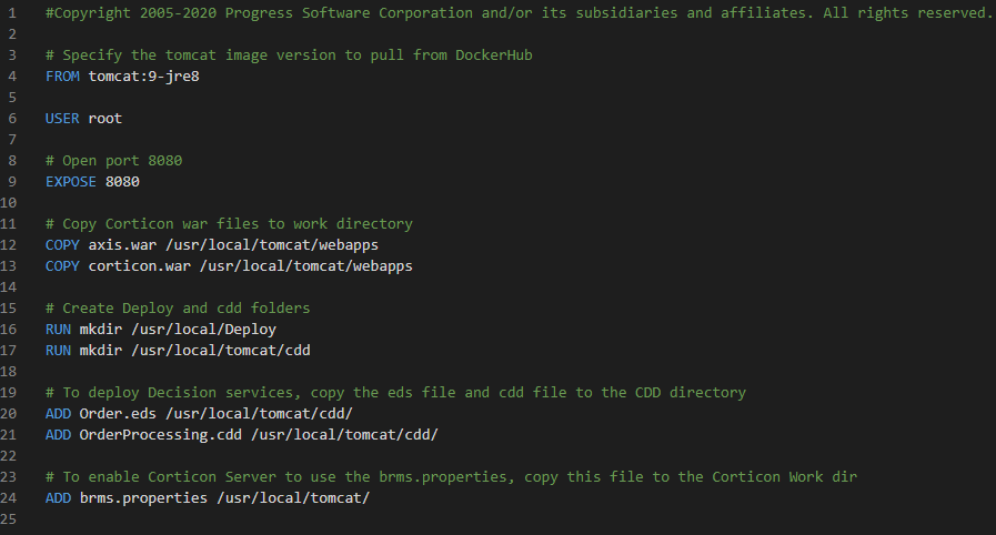 Docker File Content