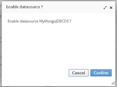 Enable the datasource