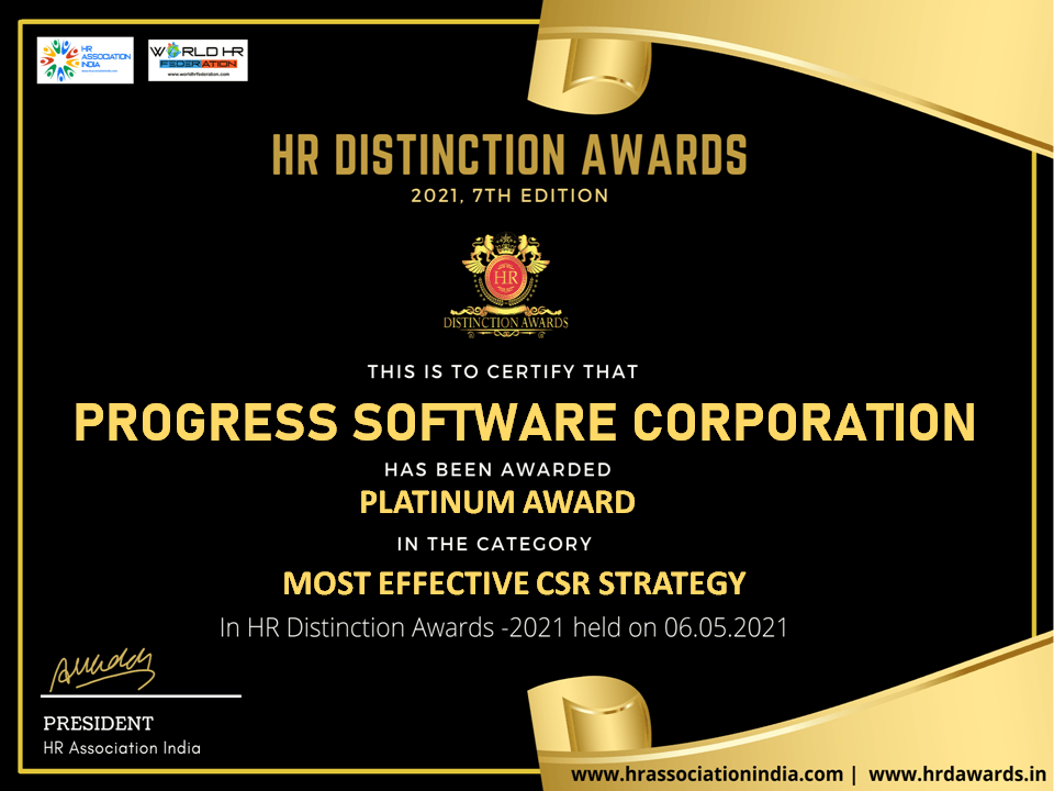 Most Effective CSR Strategy - Platinum Award