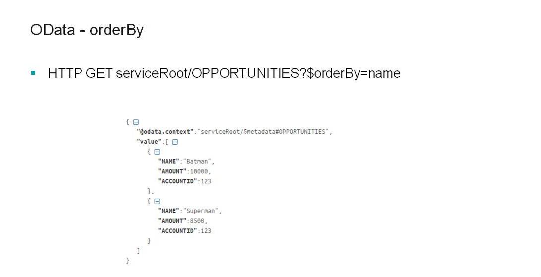 OData - Order By Code Example