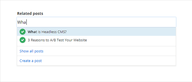 Related content multiple selector
