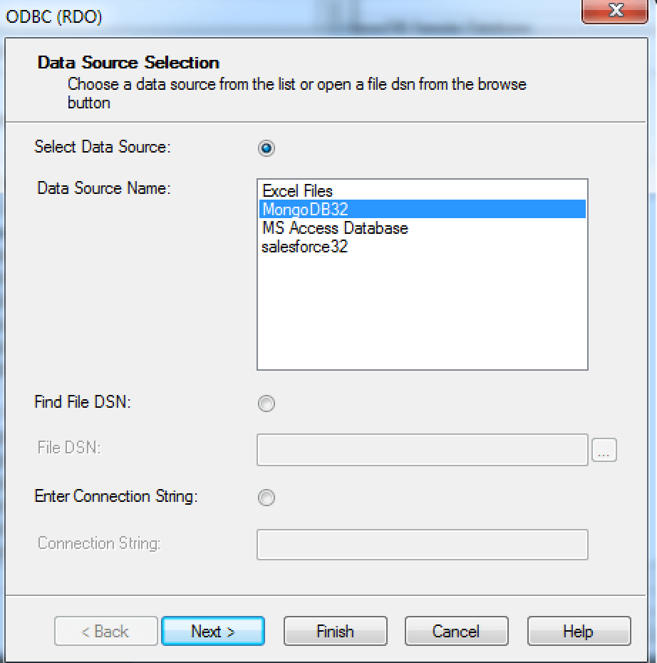 Select Source Name