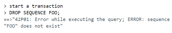 Solution to current transaction is aborted error for PostgreSQL compatibility with ODBC-JDBC