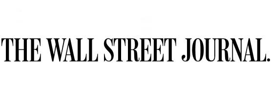 Logo for the Wall Street Journal publication. Logo reads in all caps The Wall Street Journal.
