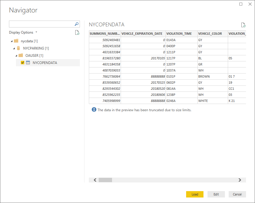 preview data in power bi
