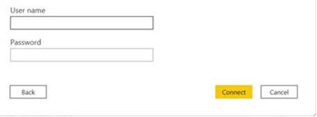 login dialog with empty username and password fields