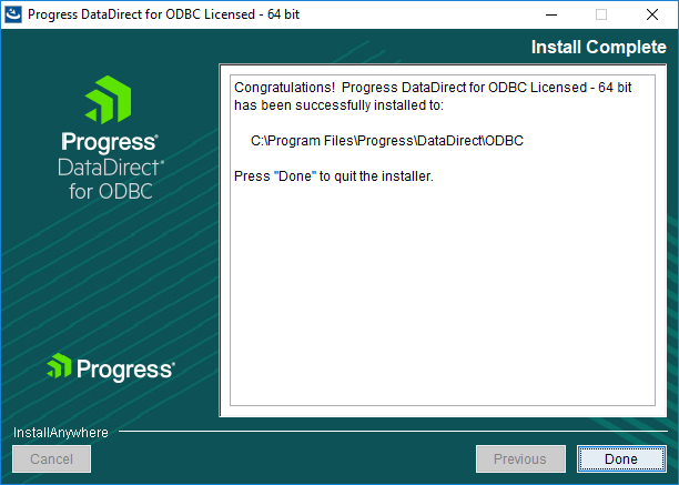 Install Complete