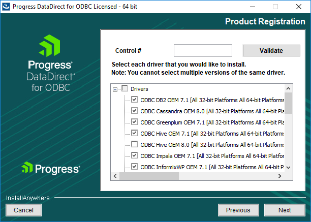 Choose the driver installation
