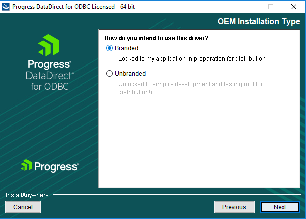 choose oem installation type