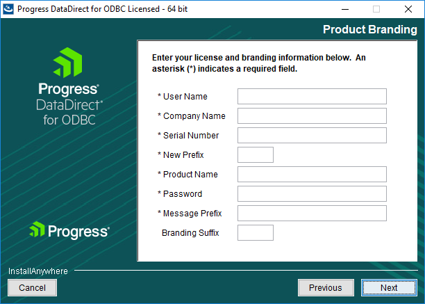Branded option selected