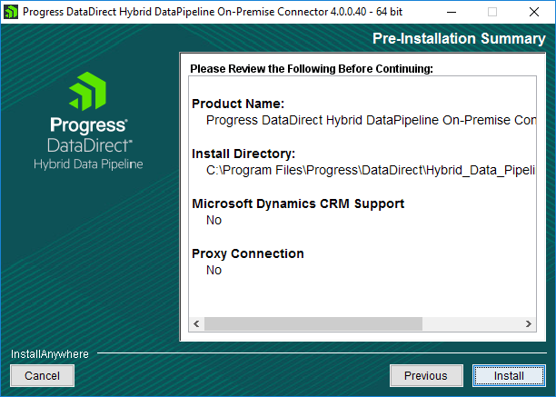 pre installation summart