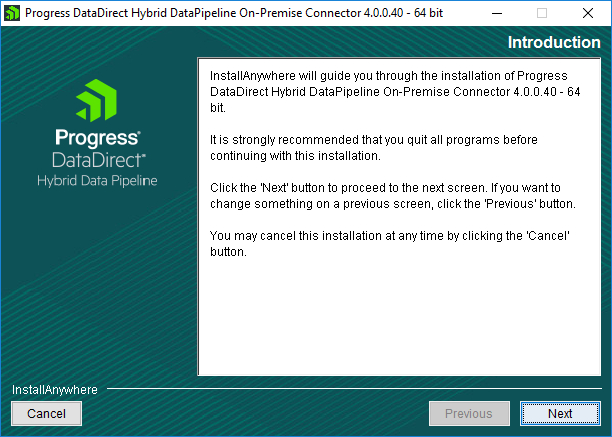 start installer