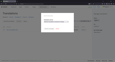 Sitefinity DeepL Machine Translation Connector